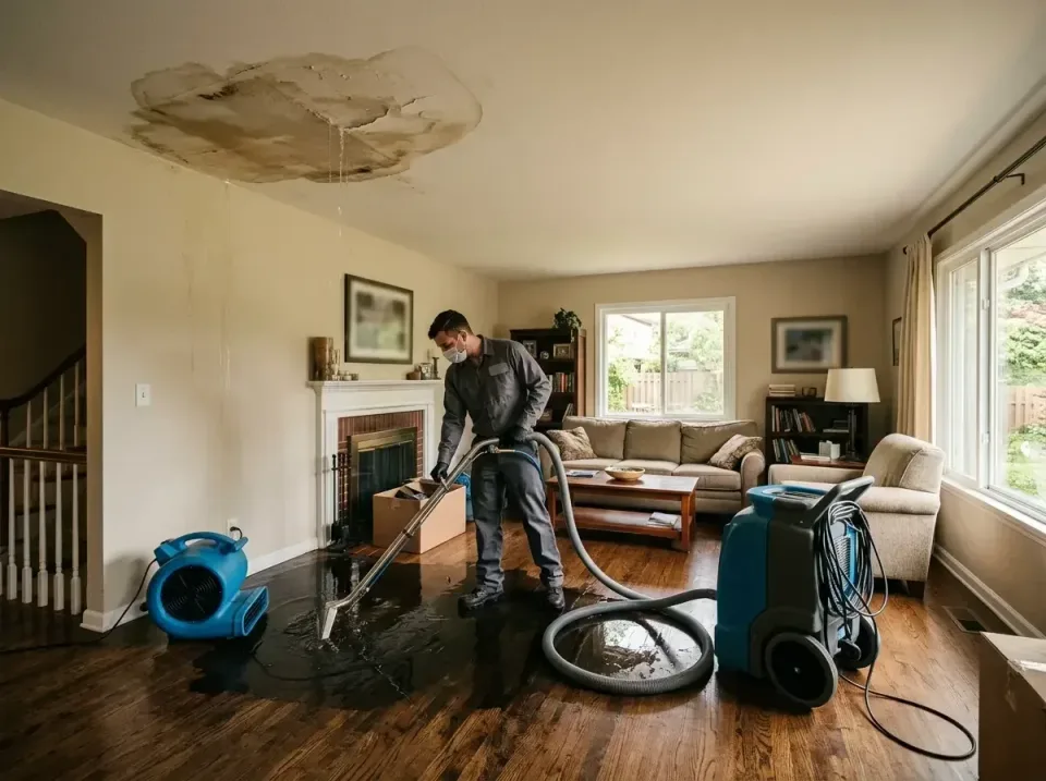 attic-pipe-burst-ceiling-drip-008 — frequently asked questions, Water Damage Restoration & Carpet Care in Bohners Lake, WI
